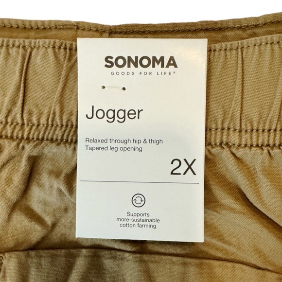 Sonoma Utility Khaki Midrise Jogger Pants Size 2X - Picture 14 of 16